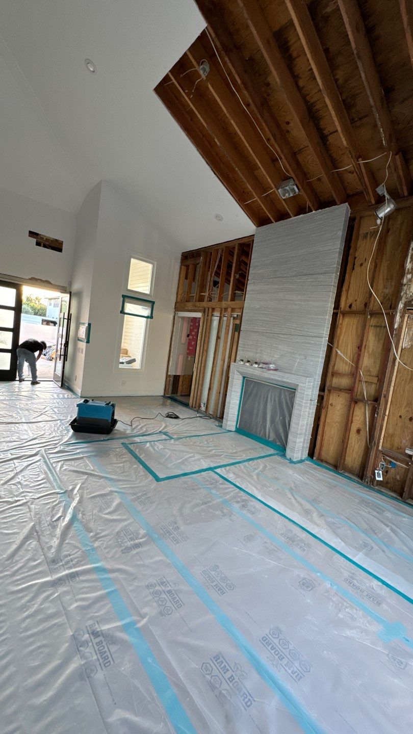 Water Damage Roof Plywood in newport beach